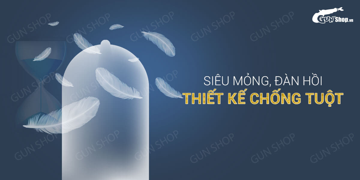 Bao Cao Su OLO 0.01 Đồng Hồ Xanh Kéo Dài Quan Hệ Hương Vani Hộp 10