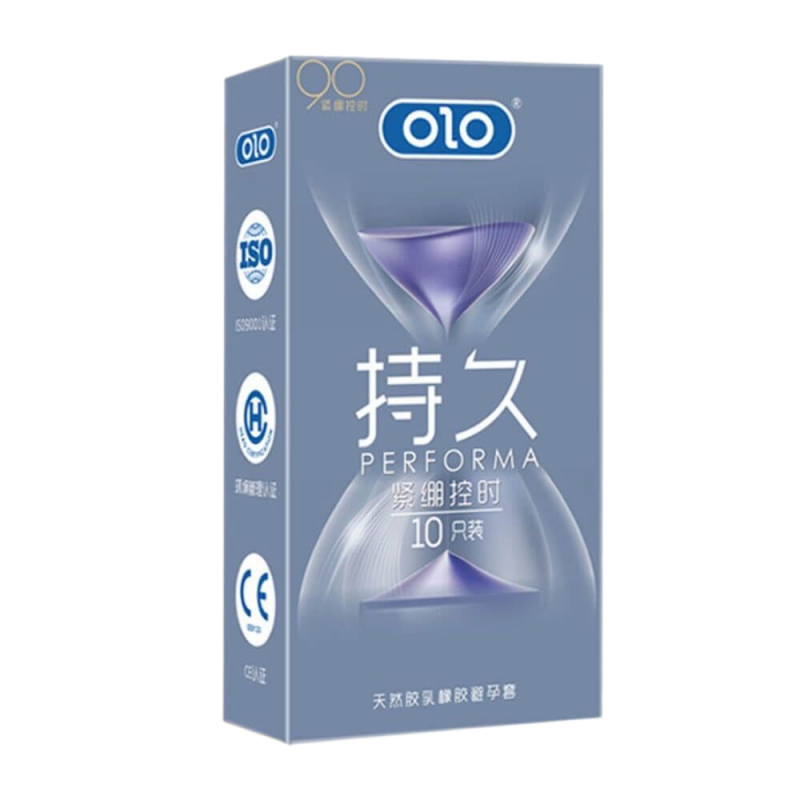  Sỉ Bao cao su OLO 0.01 Đồng Hồ Xanh - Kéo dài thời gian hương vani - Hộp 10 cái  chính hãng 