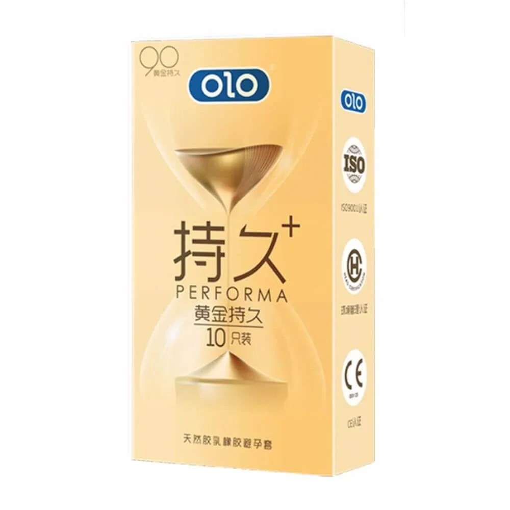 Bao cao su OLO 0.01 Đồng Hồ Vàng kéo dài thời gian hộp 10 cái 