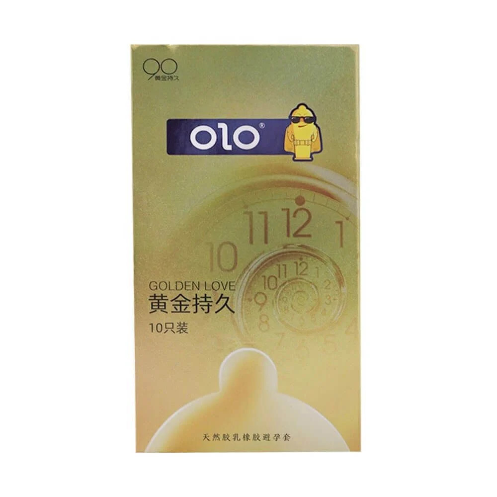 Bao cao su OLO 0.01 Gold siêu mỏng kéo dài quan hệ hộp 10 cái 
