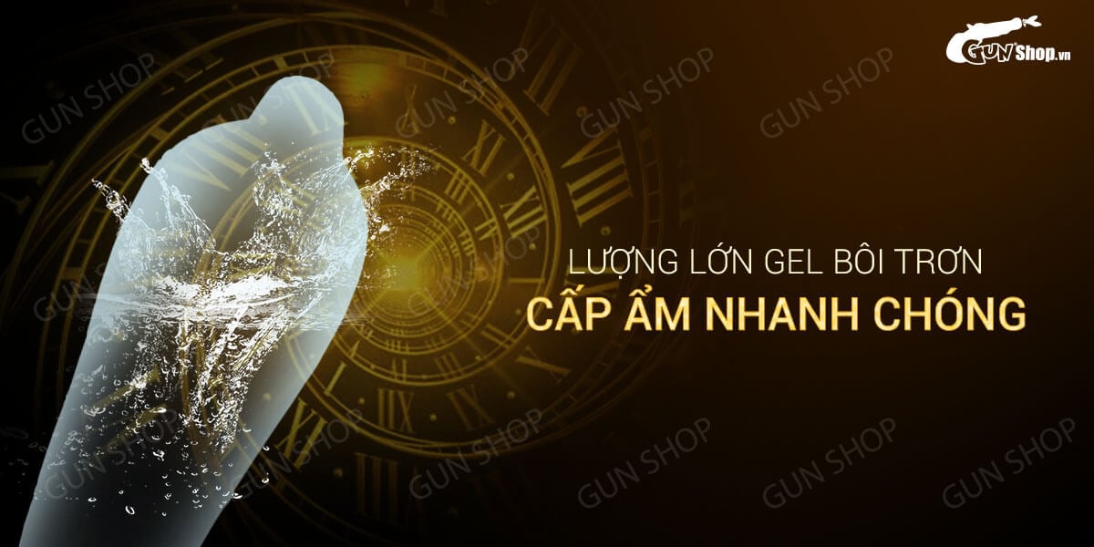 Bao cao su OLO 0.01 Gold siêu mỏng kéo dài quan hệ hộp 10 cái