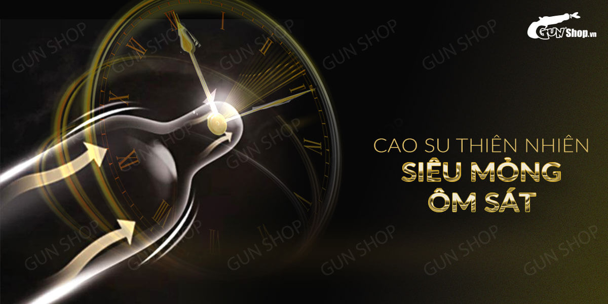 Bao cao su OLO 0.01 Black siêu mỏng kéo dài thời gian quan hệ