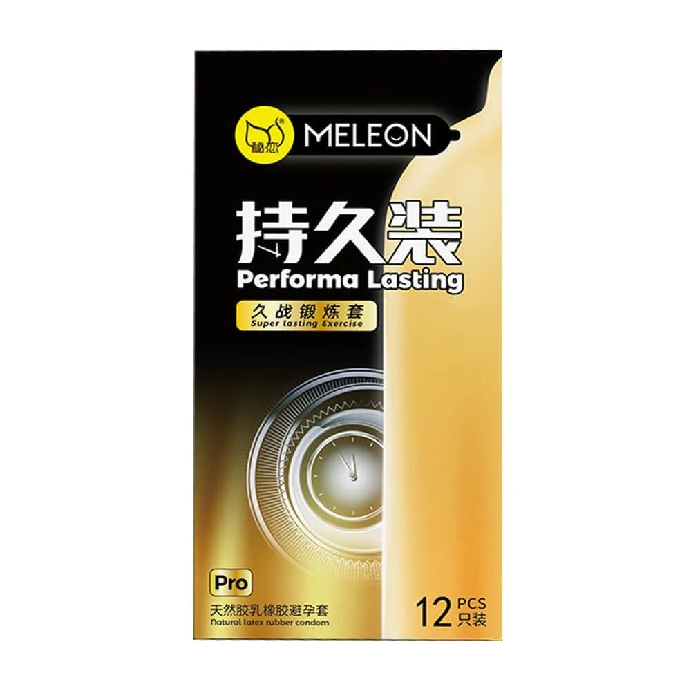 Bao cao su Meleon Performa Lasting Pro kéo dài quan hệ hộp 12 cái 