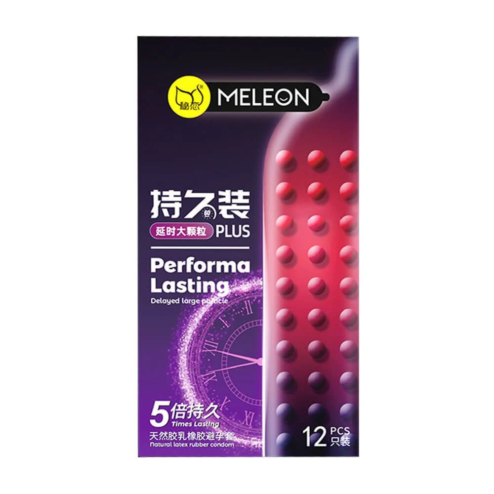 Bao Cao Su Meleon Performa Lasting 5X Hạt Nổi Kéo Dài Thời Gian 