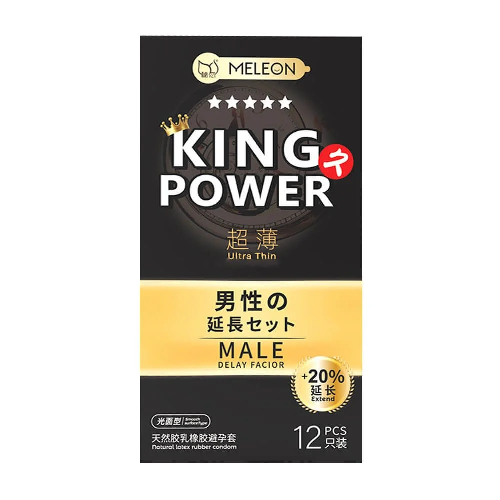Bao cao su Meleon King Power Ultra Thin kéo dài 20% siêu mỏng 