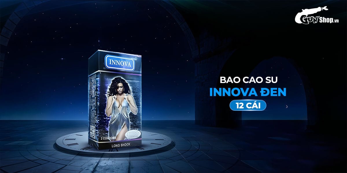  Bán Bao cao su Innova Đen - Kéo dài thời gian - Hộp 12 cái chính hãng