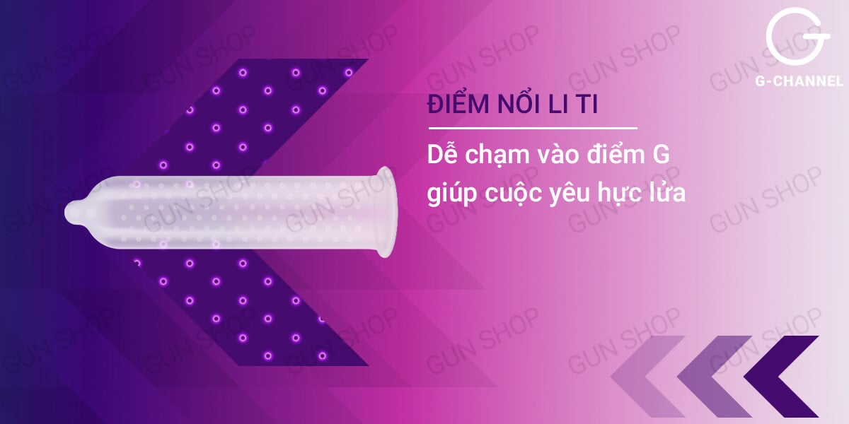 Bao cao su Human điểm nổi hương dâu ngọt ngào hộp 120 cái
