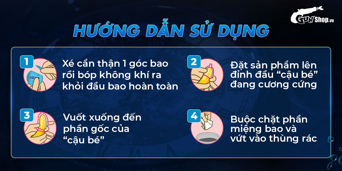 Bao cao su Muaisi Cool siêu điểm nổi mát lạnh hộp 10 cái