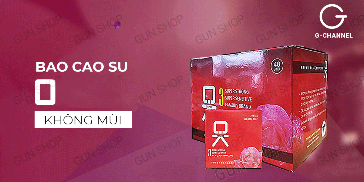 Địa chỉ bán Bao cao su OKHQ không mùi - Hộp 144 cái mới nhất Địa chỉ bán Bao cao su OKHQ không mùi - Hộp 144 cái mới nhất