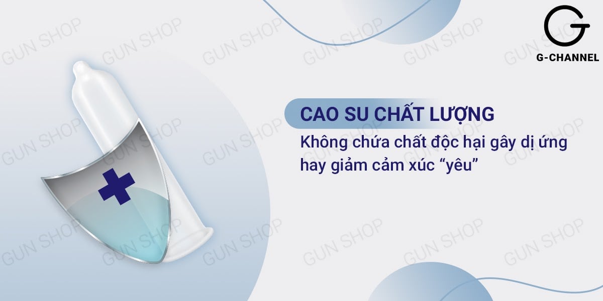 Bao cao su Liebe mỏng trơn size 49mm hộp 12 cái siêu ôm sát