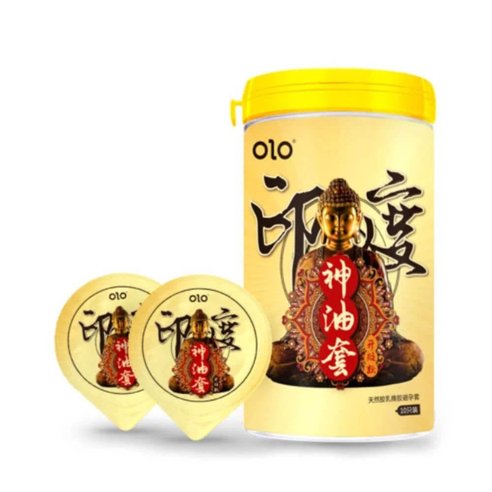 Bao cao su OLO 0.01 ống Phật siêu mỏng gân gai kéo dài 