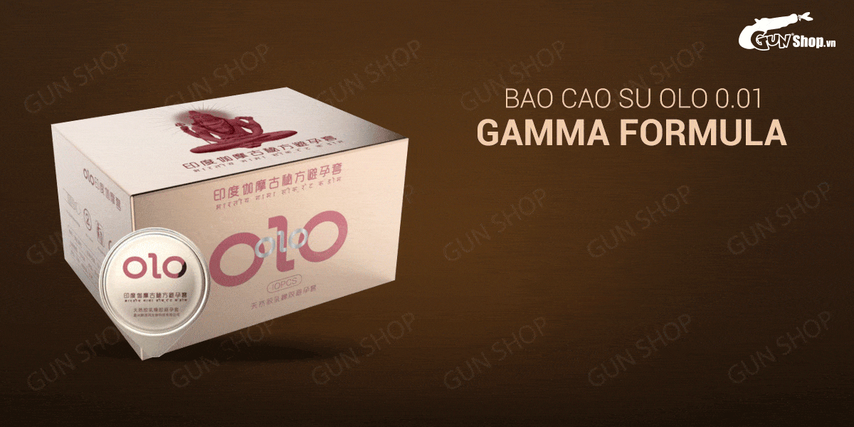 OLO 0.01 Gamma Formula Ribbed Thin Premium Condom Box 10