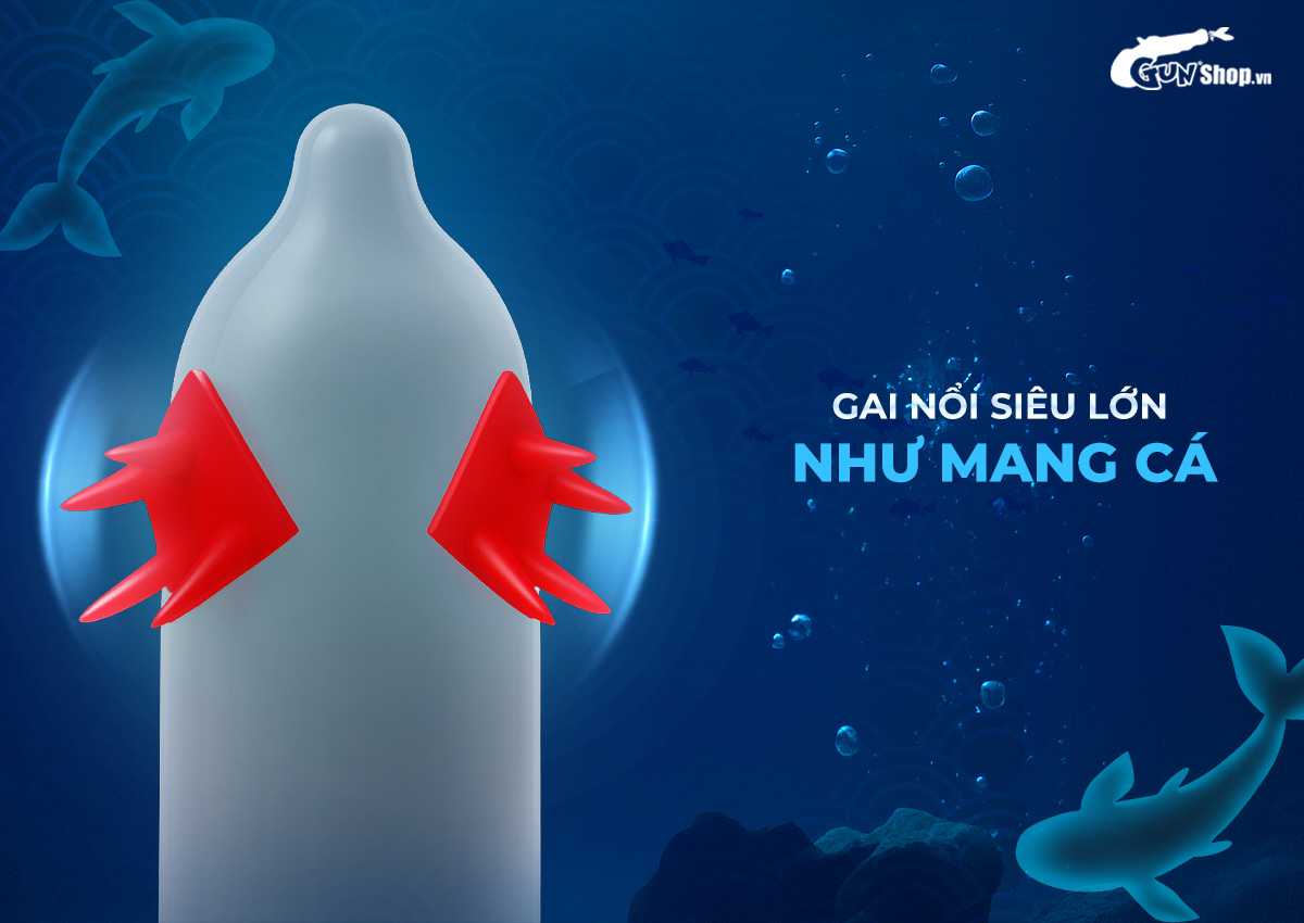  Nơi bán Bao cao su OLO Cá thần - Gai cạnh - Hộp 1 cái + 1 bi silicon chính hãng