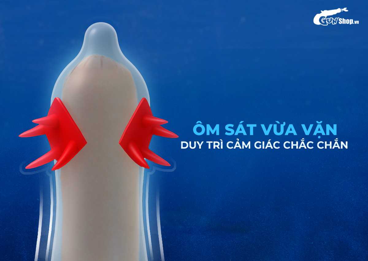  Nơi bán Bao cao su OLO Cá thần - Gai cạnh - Hộp 1 cái + 1 bi silicon chính hãng