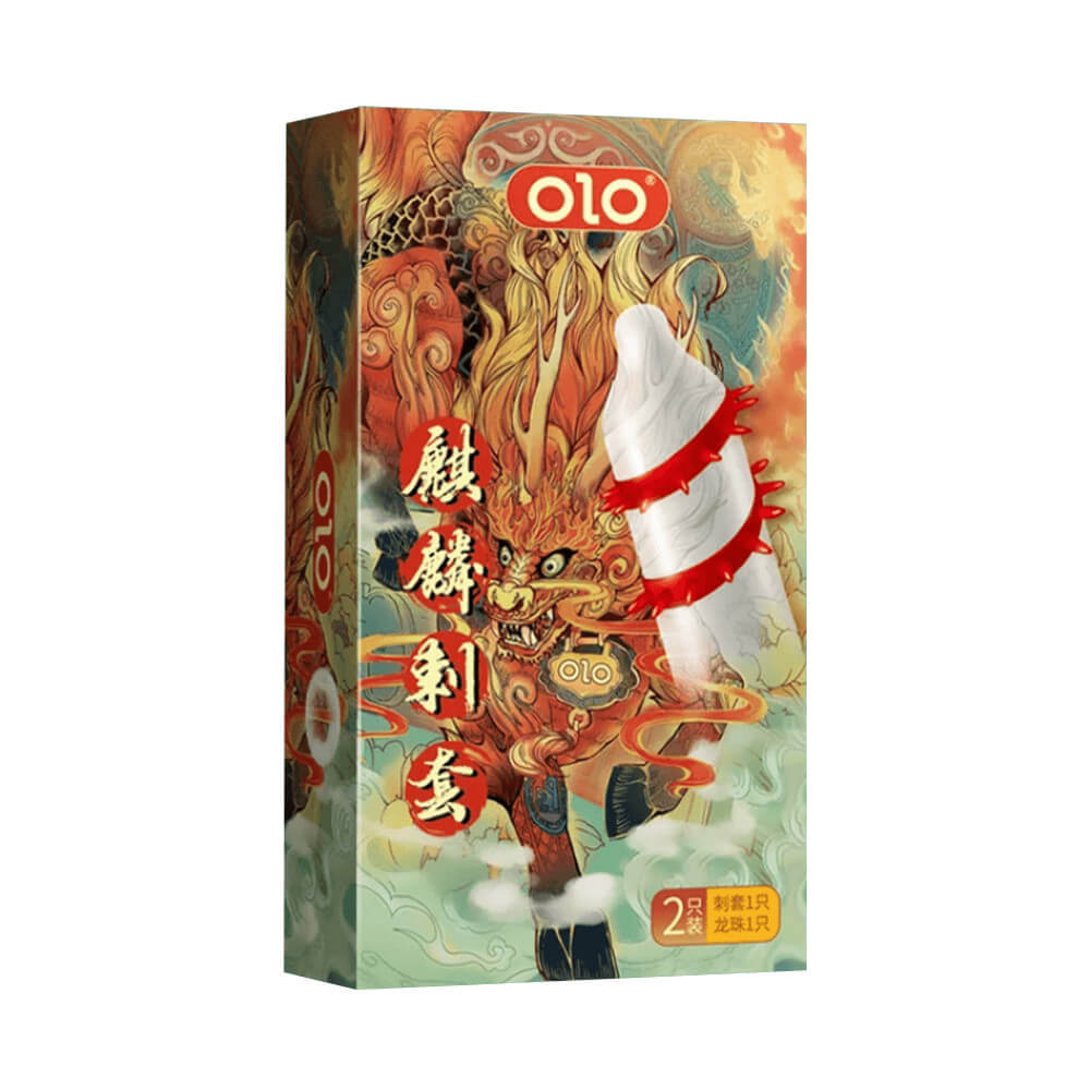 Bao cao su OLO Kỳ lân gai xoắn kích thích mạnh mẽ hộp 1 cái 