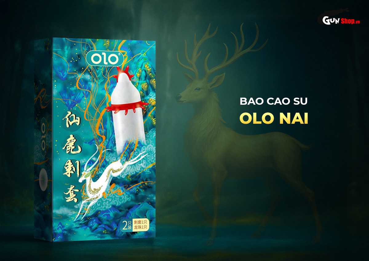 OLO Nai Textured Condom with Silicone Beads for Extra Thrill