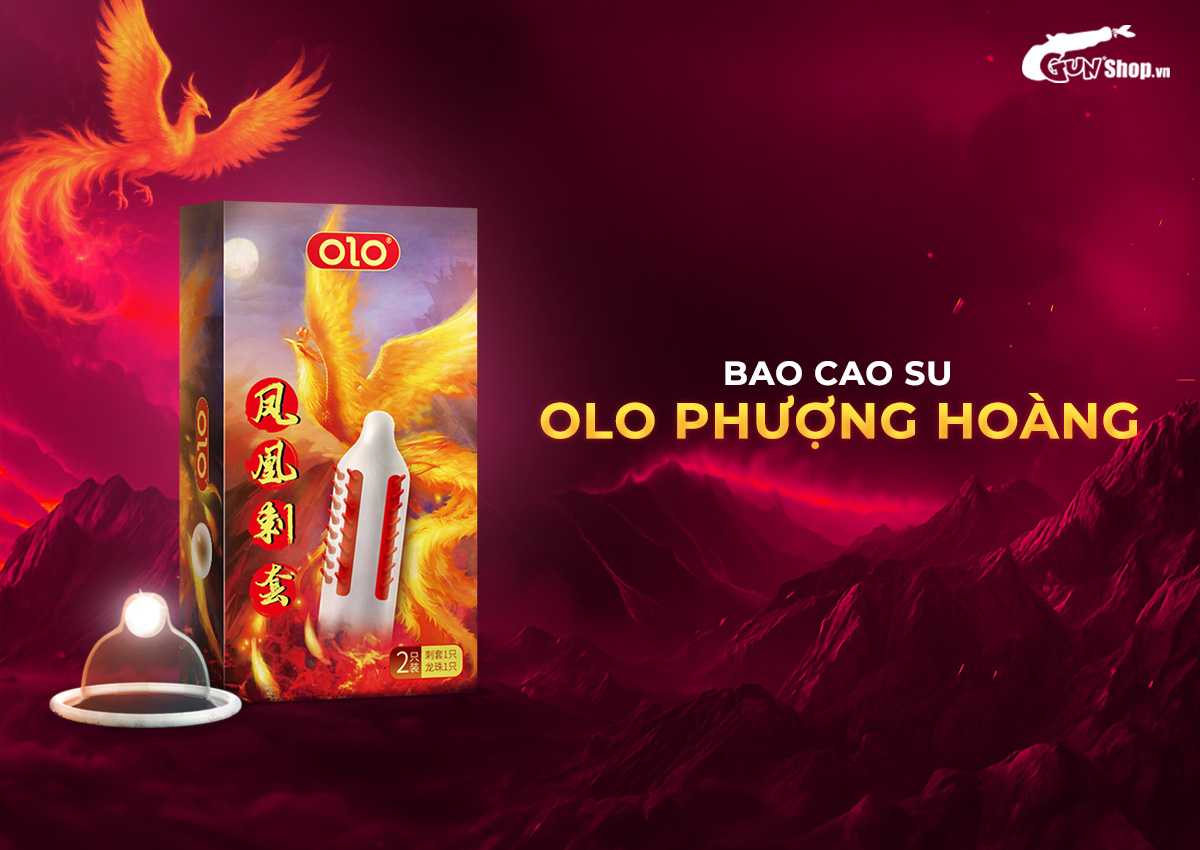 OLO Phượng hoàng gai đứng hộp 1 cái tặng bi silicon cảm giác mạnh
