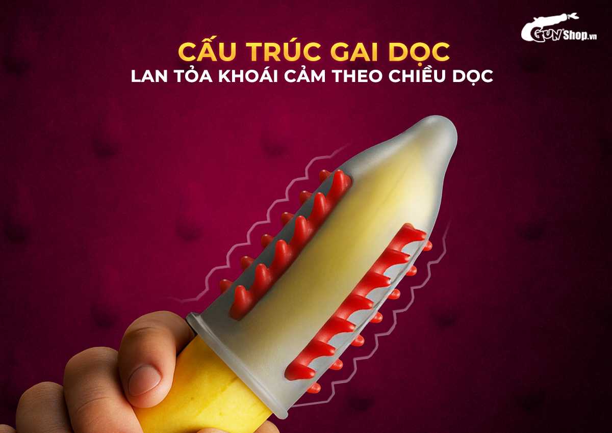  Sỉ Bao cao su OLO Phượng hoàng - Gai đứng - Hộp 1 cái + 1 bi silicon nhập khẩu