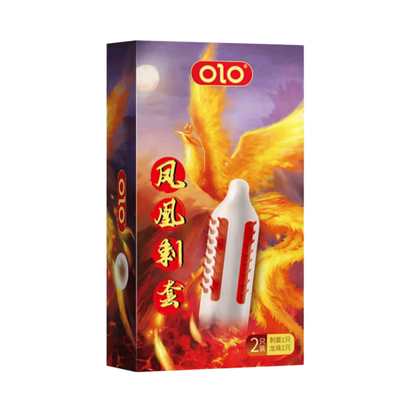  Sỉ Bao cao su OLO Phượng hoàng - Gai đứng - Hộp 1 cái + 1 bi silicon  nhập khẩu 