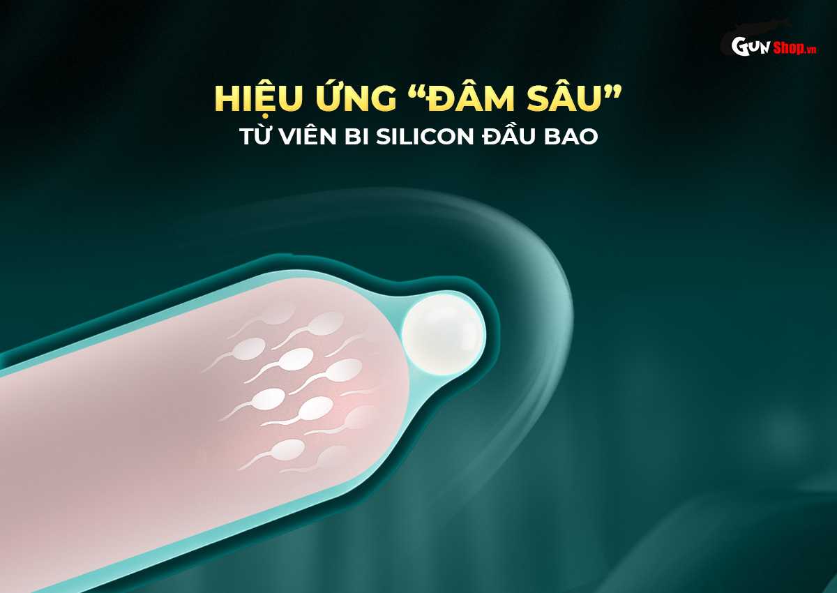  Bán Bao cao su OLO Rồng vàng - Gai bi vòng - Hộp 1 cái + 1 bi silicon nhập khẩu