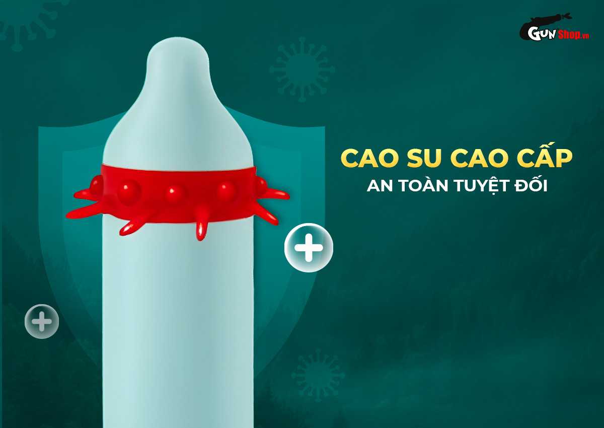  Bán Bao cao su OLO Rồng vàng - Gai bi vòng - Hộp 1 cái + 1 bi silicon nhập khẩu