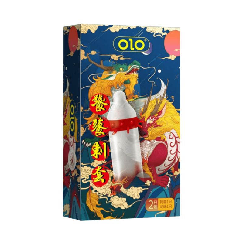  Bán Bao cao su OLO Rồng vàng - Gai bi vòng - Hộp 1 cái + 1 bi silicon  nhập khẩu 