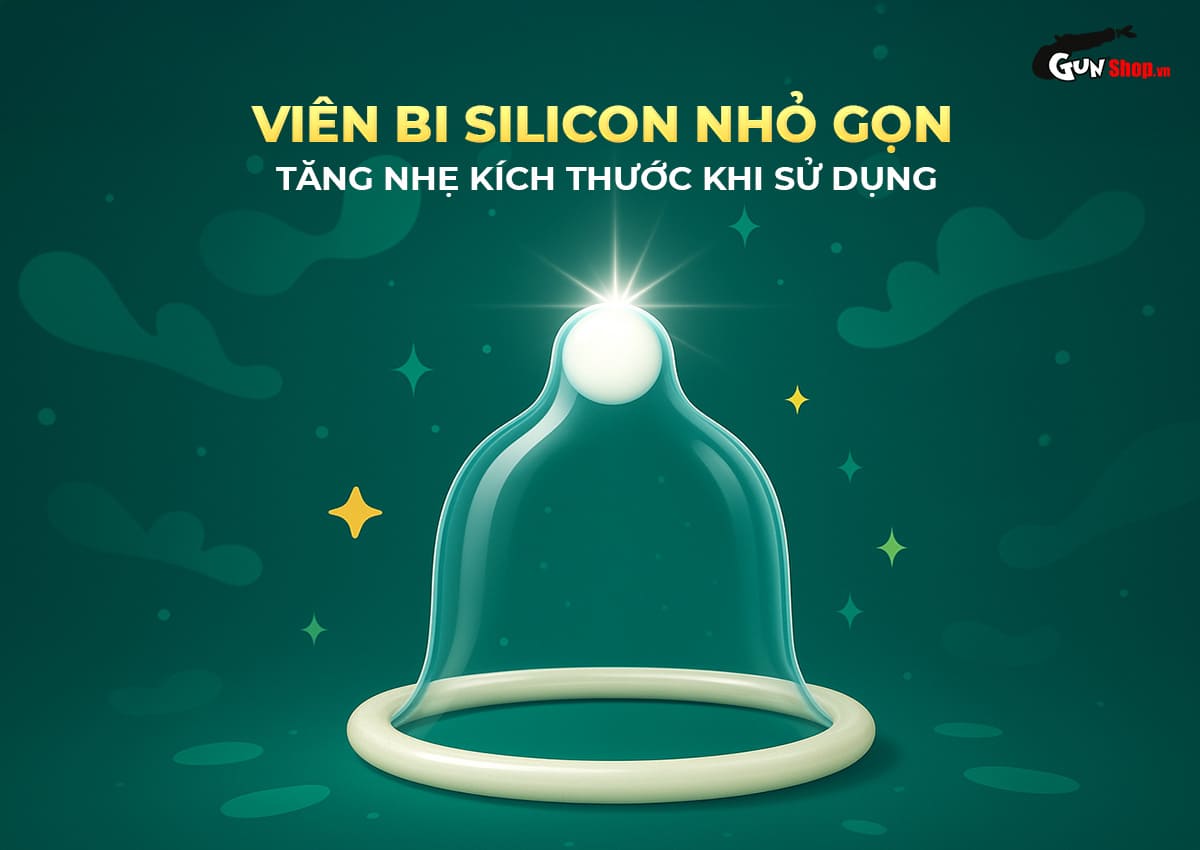  Sỉ Bao cao su OLO Rồng xanh - Gai chùm đầu - Hộp 1 cái + 1 bi silicon chính hãng