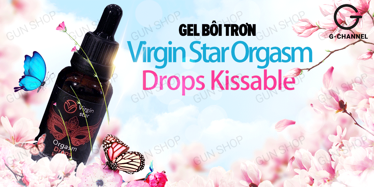Gel bôi trơn Virgin Star Orgasm Drops Kissable giúp se khít
