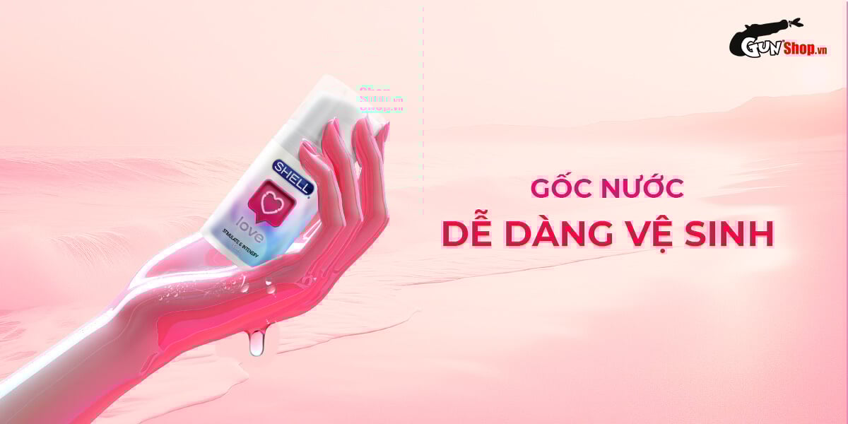 Gel Shell Love Pink 50ml tăng khoái cảm se khít âm đạo hiệu quả