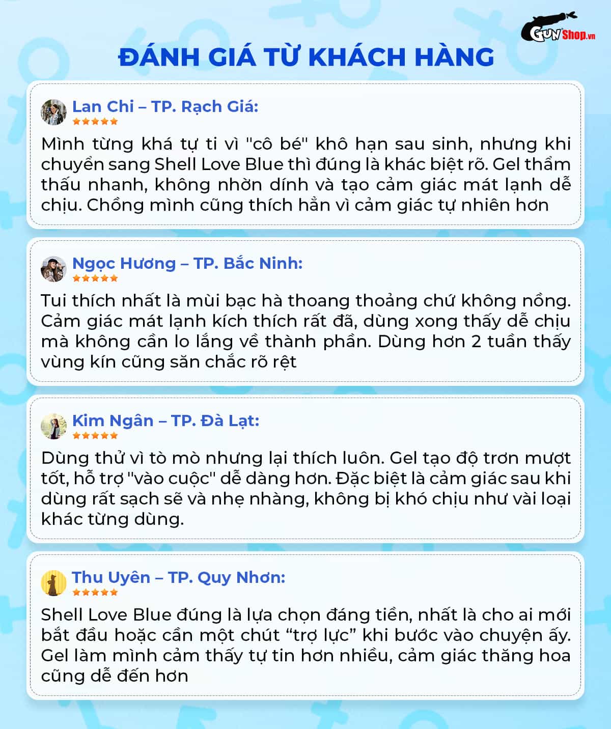 Gel Se Khít Âm Đạo Shell Love Blue Tăng Khoái Cảm 50ml