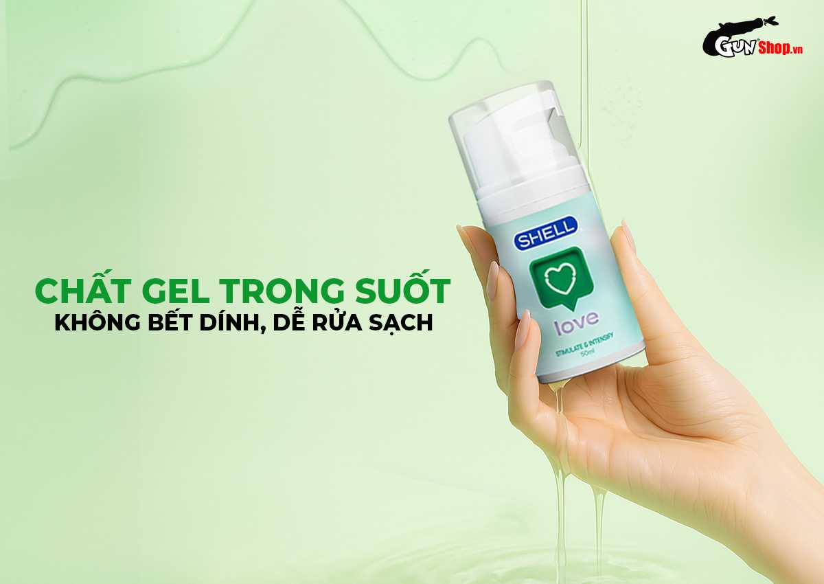 Shop bán Gel bôi trơn se khít âm đạo và tăng khoái cảm nữ Shell Love Green - Chai 50ml hàng mới về Shop bán Gel bôi trơn se khít âm đạo và tăng khoái cảm nữ Shell Love Green - Chai 50ml hàng mới về