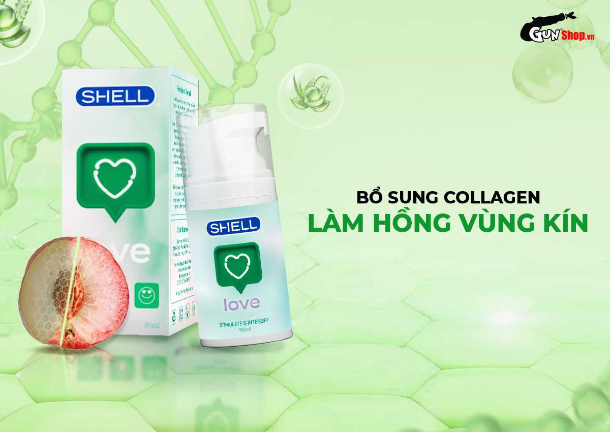 Shop bán Gel bôi trơn se khít âm đạo và tăng khoái cảm nữ Shell Love Green - Chai 50ml hàng mới về Shop bán Gel bôi trơn se khít âm đạo và tăng khoái cảm nữ Shell Love Green - Chai 50ml hàng mới về