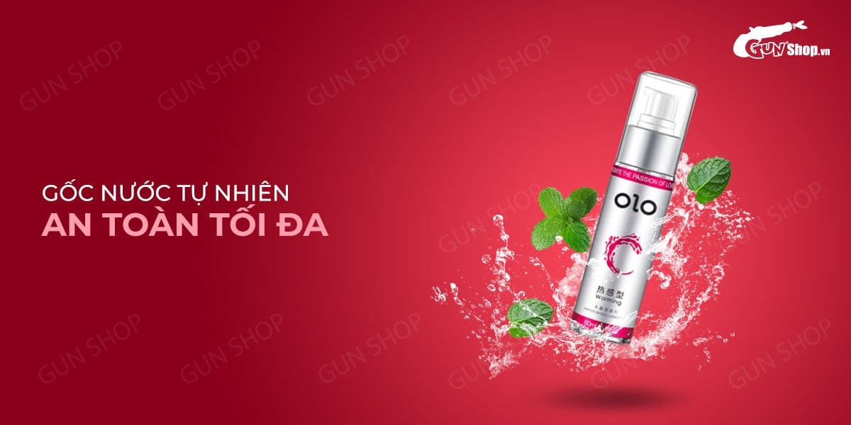 Gel bôi trơn ấm nóng OLO Warming 60ml tăng khoái cảm an toàn