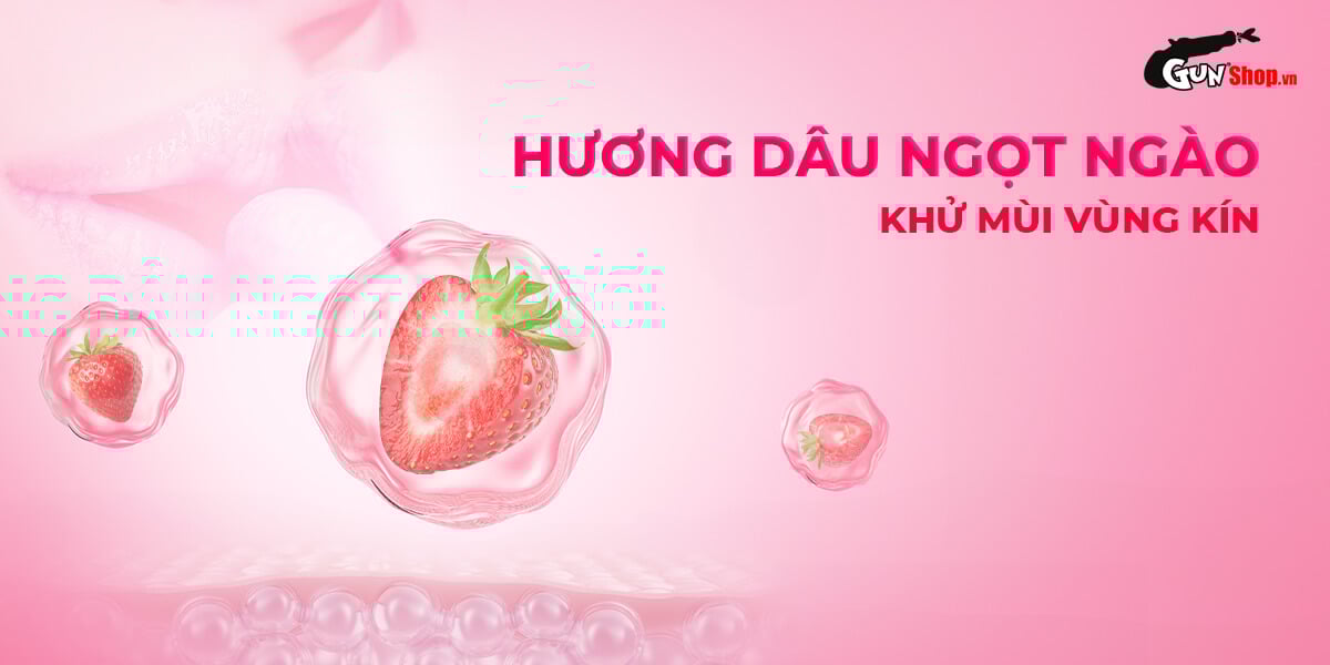 Nước tình yêu BJ ấm nóng hương dâu Xun Z Lan Kiss Hot 10ml siêu kích thích