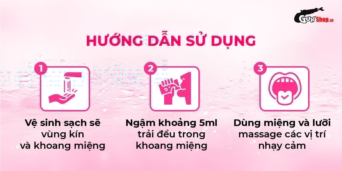 Nước tình yêu BJ ấm nóng hương dâu Xun Z Lan Kiss Hot 10ml siêu kích thích