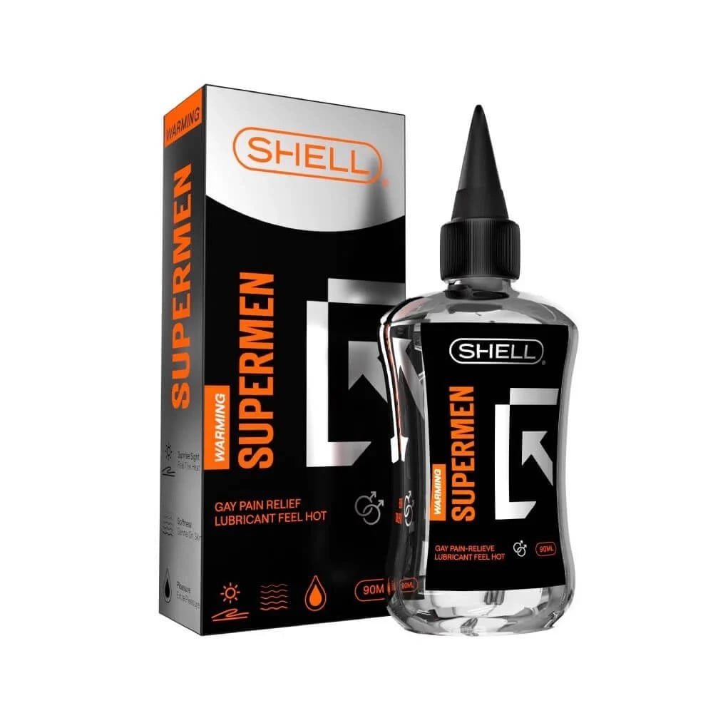 Gel Bôi Trơn Hậu Môn Ấm Nóng Shell Supermen 90ml Giảm Ma Sát 