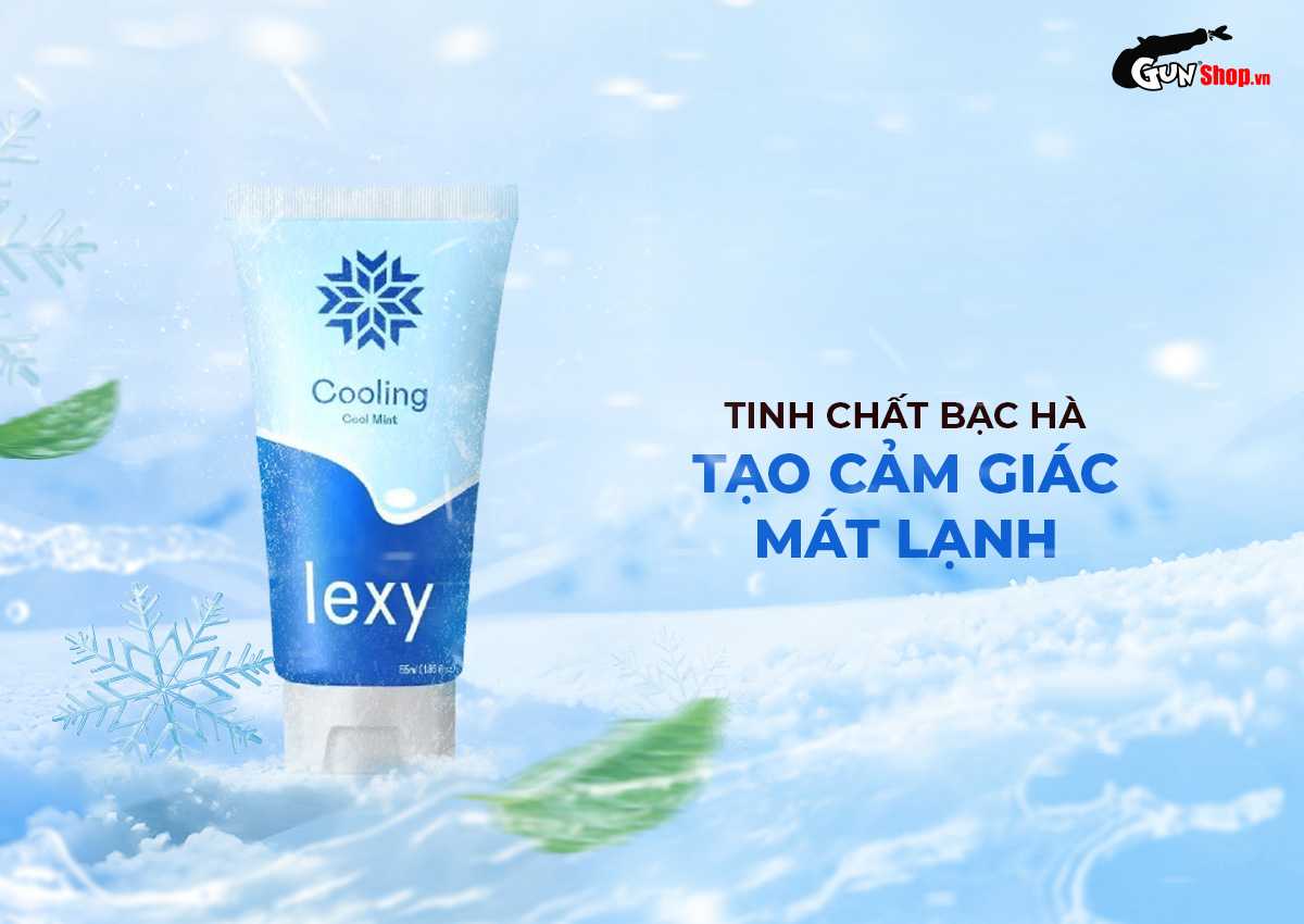 Gel bôi trơn bạc hà Lexy Cooling mát lạnh an toàn 55ml