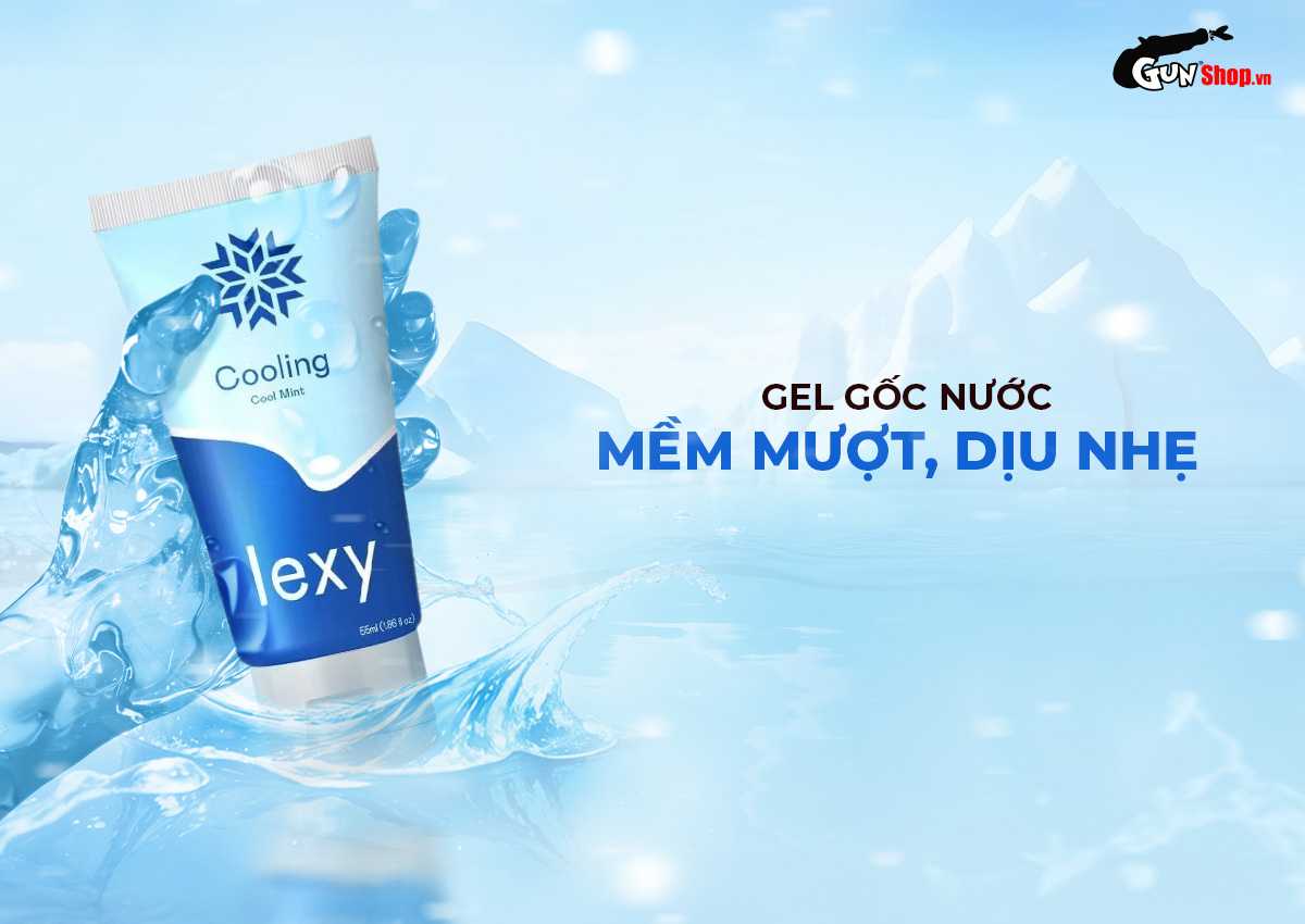 Gel bôi trơn bạc hà Lexy Cooling mát lạnh an toàn 55ml