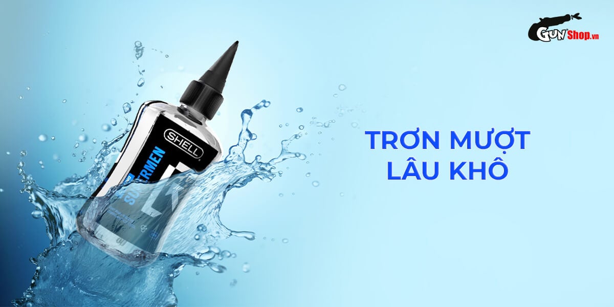 Gel bôi trơn hậu môn Shell Supermen Cooling mát lạnh giảm đau rát khi quan hệ
