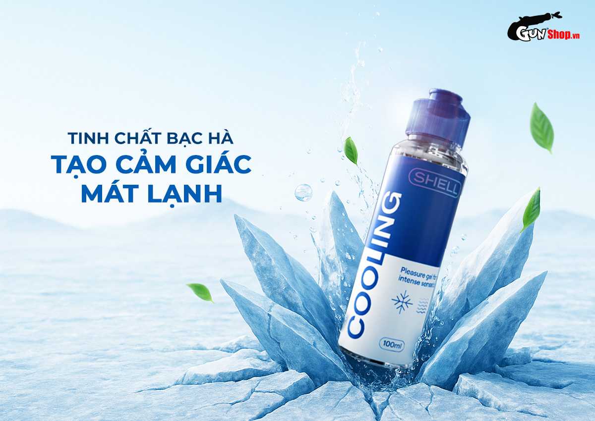 Gel bôi trơn Shell Cooling mát lạnh nhẹ nhàng tăng cảm xúc quan hệ