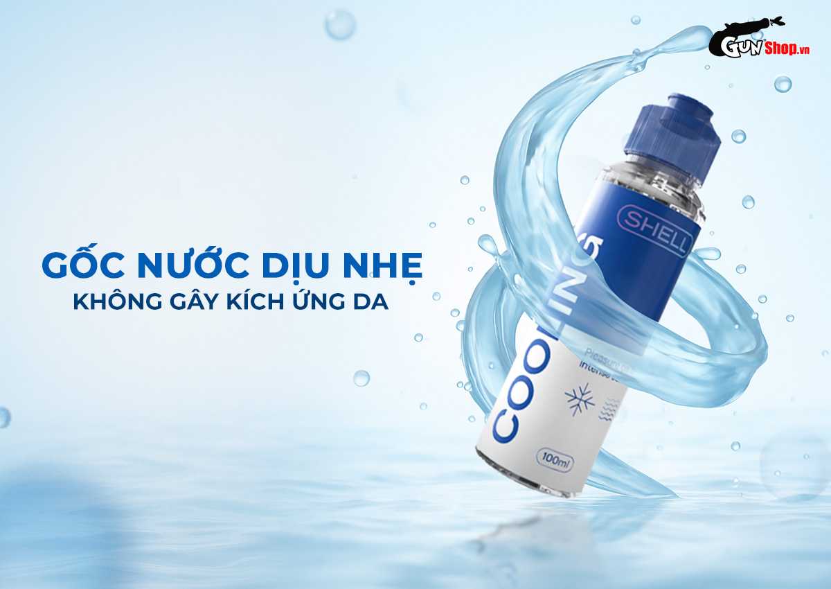 Gel bôi trơn Shell Cooling mát lạnh nhẹ nhàng tăng cảm xúc quan hệ