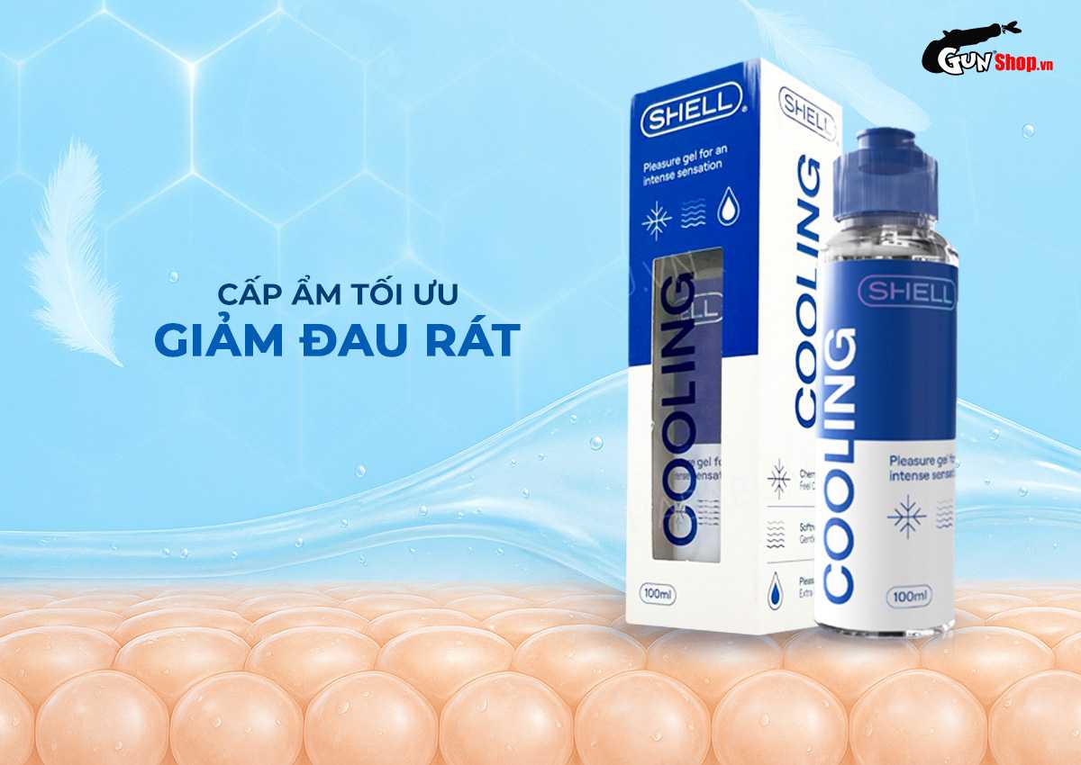 Gel bôi trơn Shell Cooling mát lạnh nhẹ nhàng tăng cảm xúc quan hệ