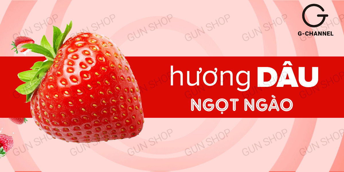 Gel bôi trơn Love Kiss hương dâu 100ml tăng khoái cảm dễ chịu