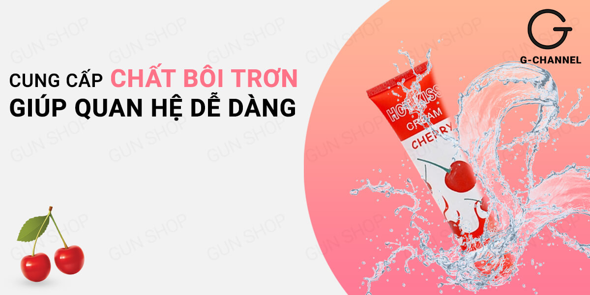 Gel bôi trơn Hot Kiss hương cherry 100ml tăng khoái cảm quyến rũ