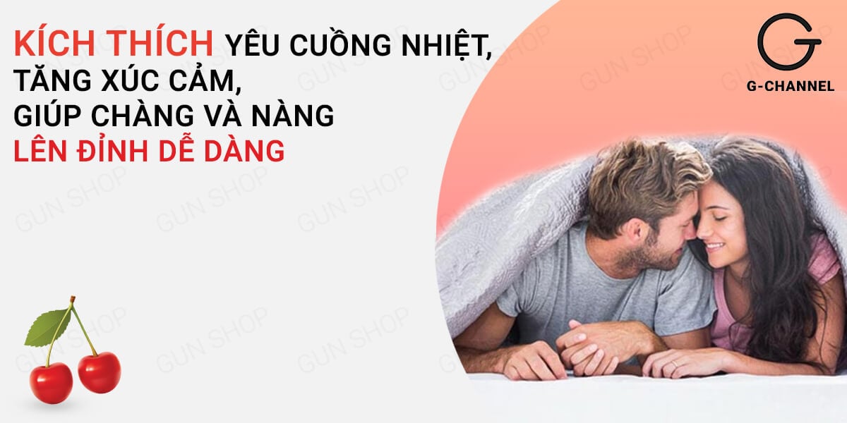 Gel bôi trơn Hot Kiss hương cherry 100ml tăng khoái cảm quyến rũ