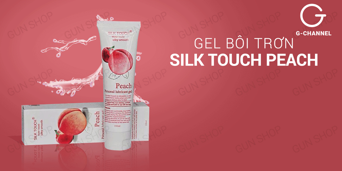 Gel bôi trơn hương đào Silk Touch 100ml bôi trơn mượt mà