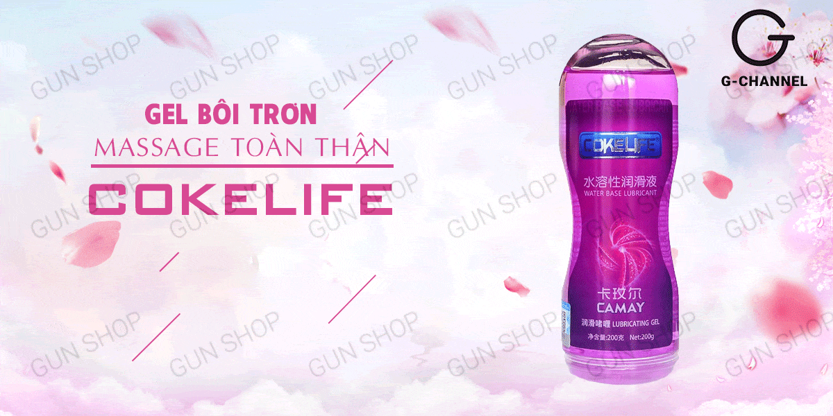 Gel Bôi Trơn Massage Cokelife hương camay tặng cuộc yêu thăng hoa dài lâu