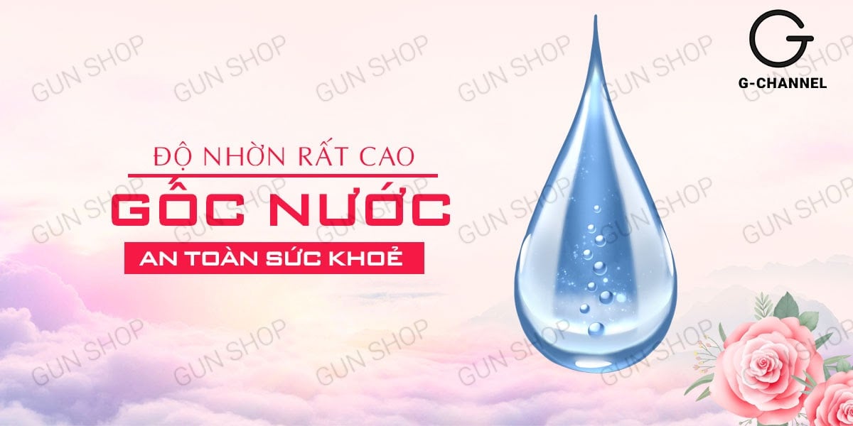 Gel bôi trơn Cokelife hương hoa hồng 100ml tăng khoái cảm chuẩn