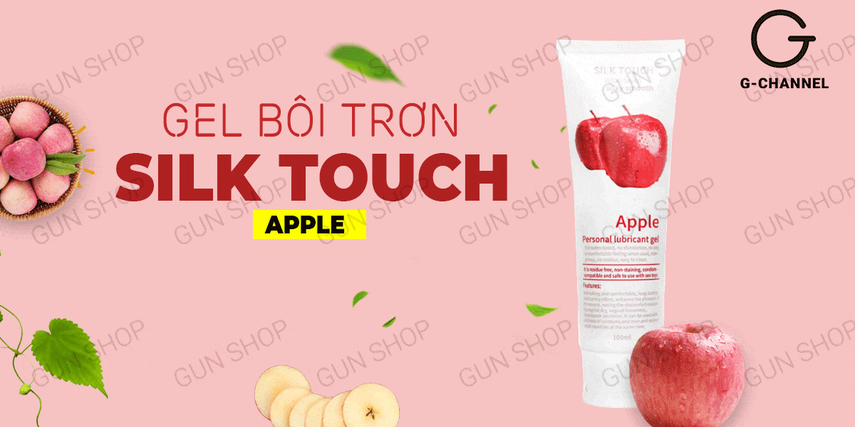 Gel Bôi Trơn Hương Táo Silk Touch 100ml Mềm Mượt Tăng Khoái Cảm