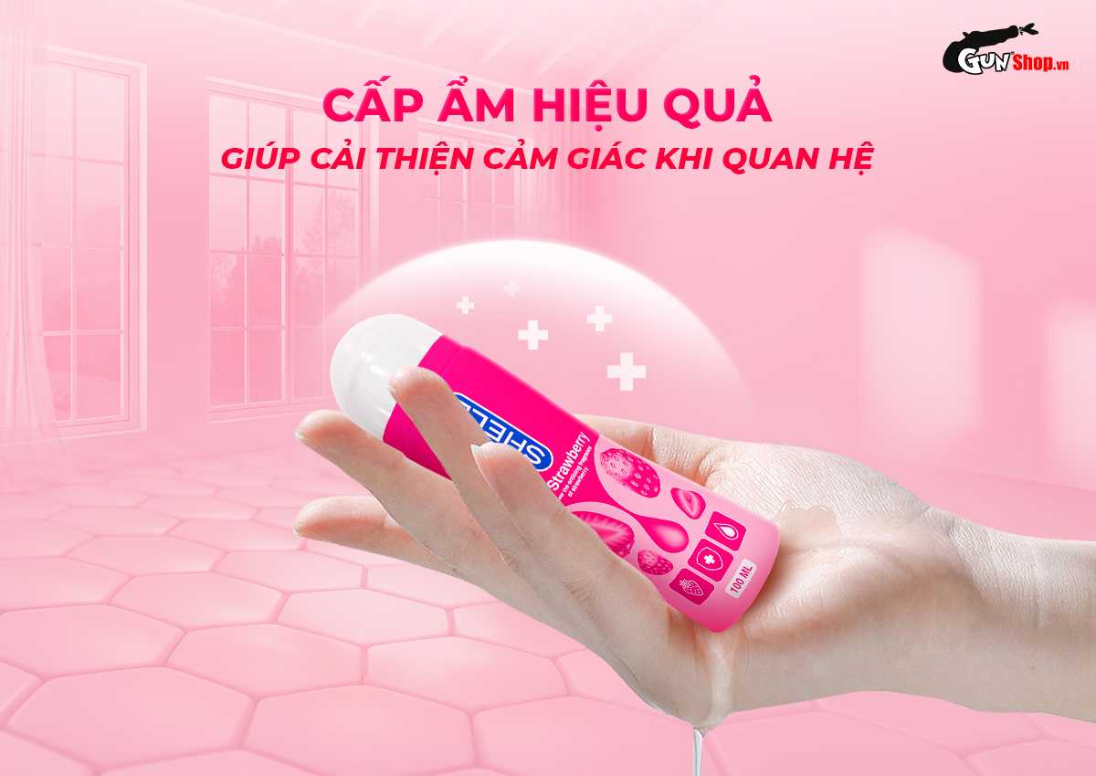 Gel bôi trơn hương dâu Shell Play 100ml an toàn mượt mà yêu say